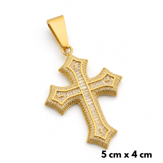 Classic Cross Pendant Gold