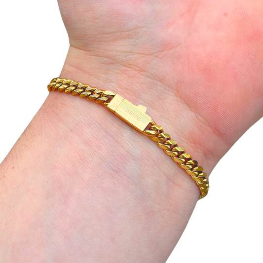 Gold Cuban Bracelet - 5mm