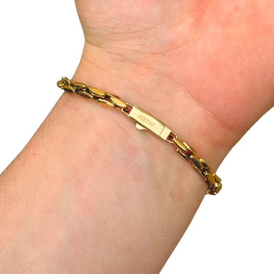 Gold Anchor Bracelet - 5mm