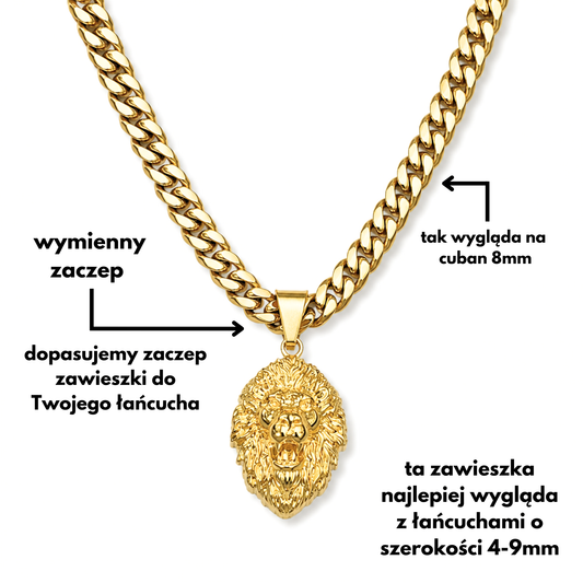 Lion Pendant Gold