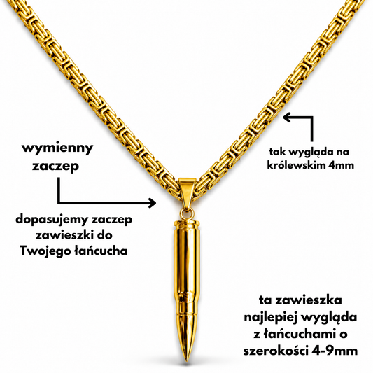 Bullet Pendant Gold