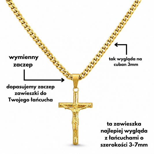Crucifix Pendant Gold
