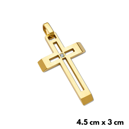 Elite Cross Pendant Gold