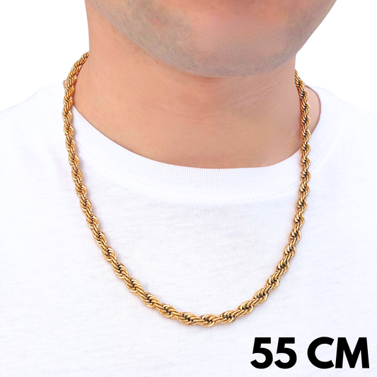 Gold Rope Chain - 6mm