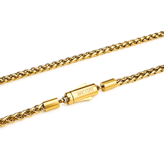 Women's Gold Wheat Chain - 4mm