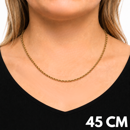 Women's Gold Rope Chain - 3mm