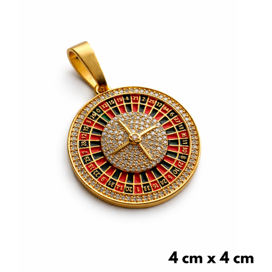 Roulette Pendant Gold
