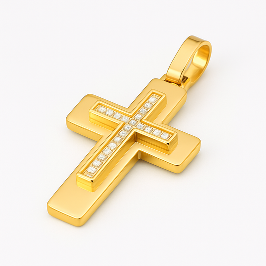 Eternal Cross Pendant Gold