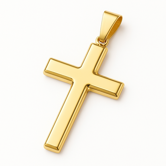 Clean Cross Pendant Gold