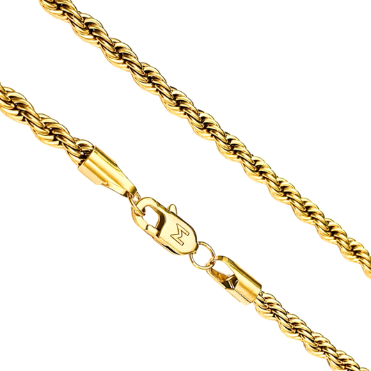 Women's Gold Rope Chain - 6mm