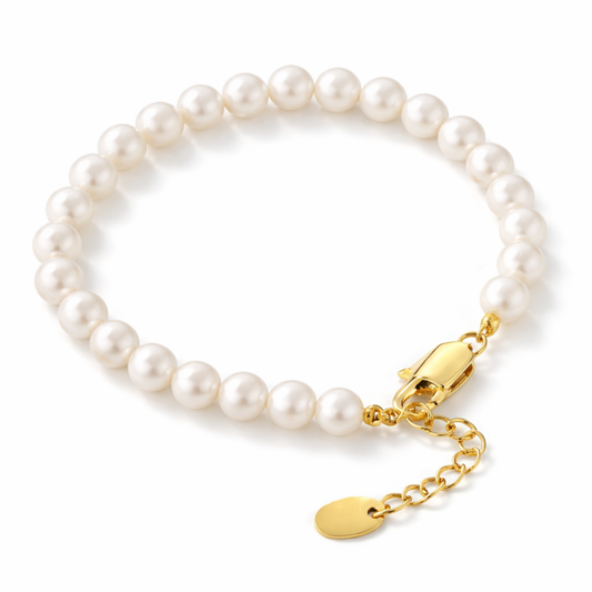 Women's Gold Natural Pearl Bracelet