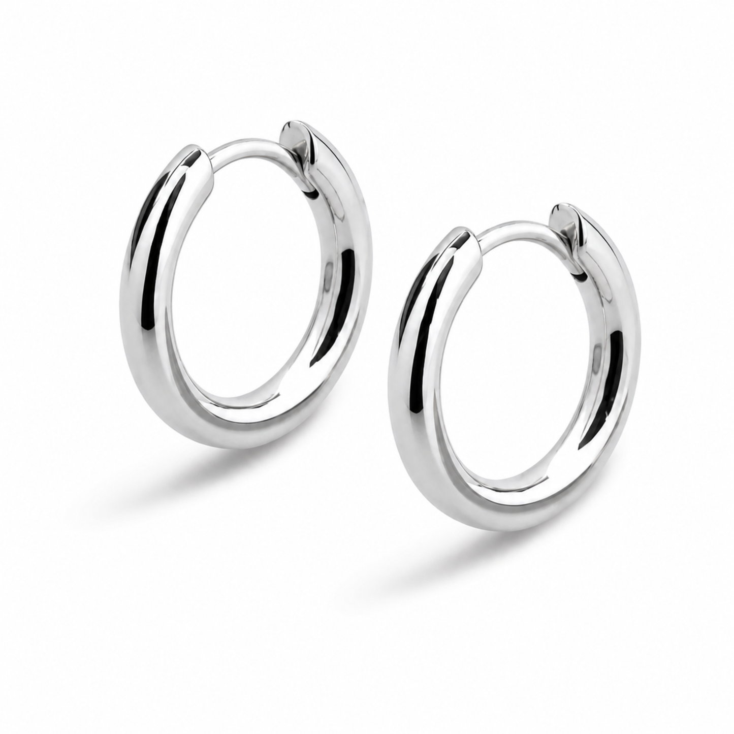 Women's Silver S925 Classic Hoop Earrings