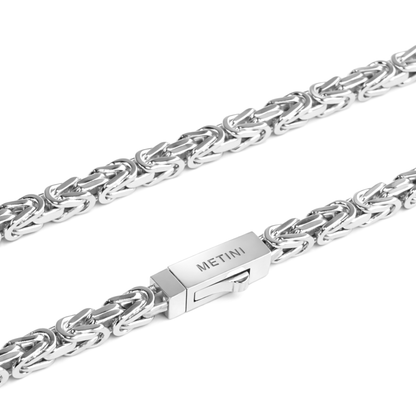 White Gold Imperial Chain - 4mm