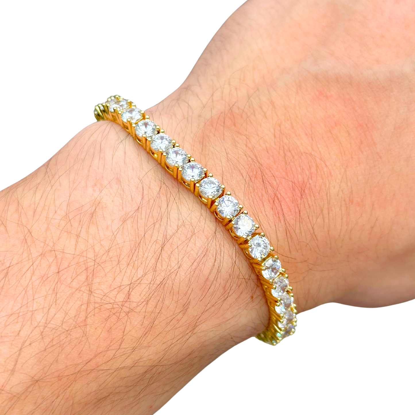 Gold Tennis Bracelet - 5mm