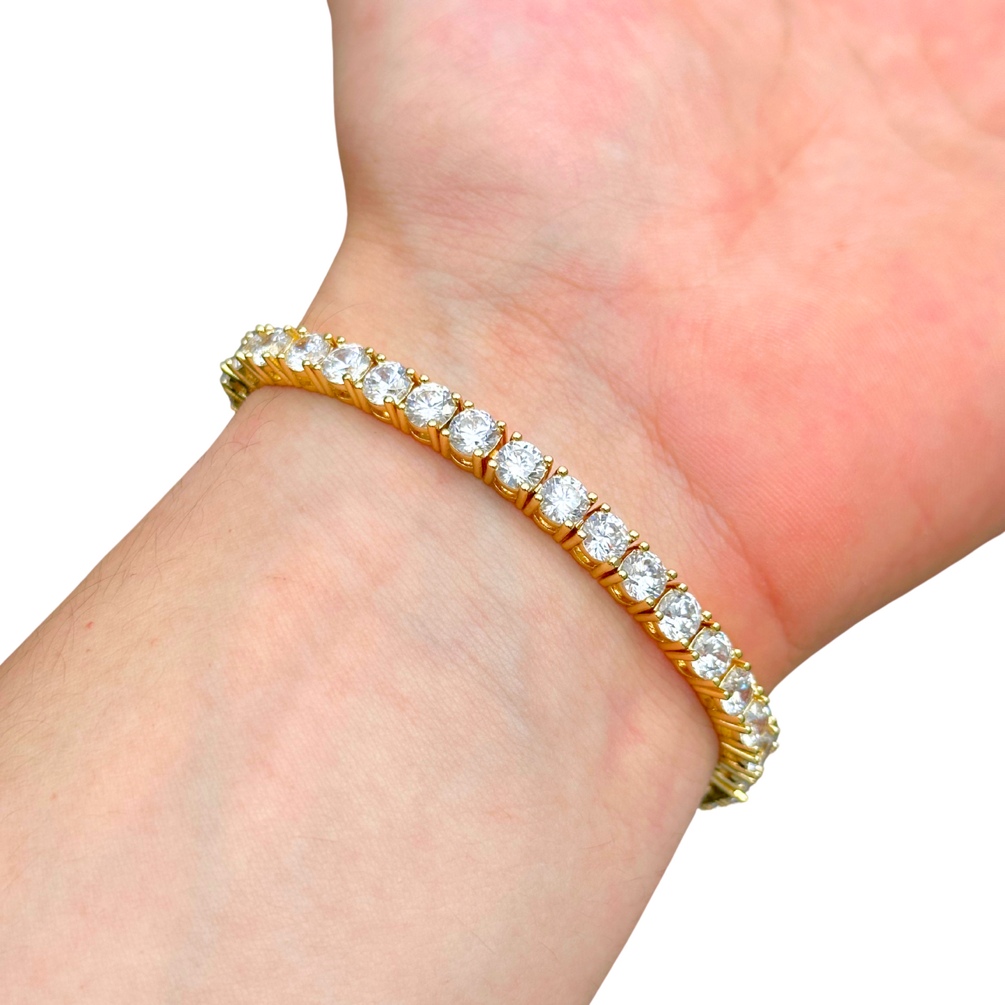 Gold Tennis Bracelet - 5mm