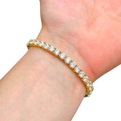 Gold Tennis Bracelet - 5mm
