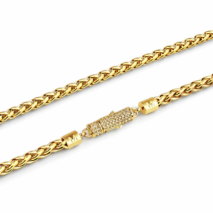 Women's Gold Wheat Chain - 6mm
