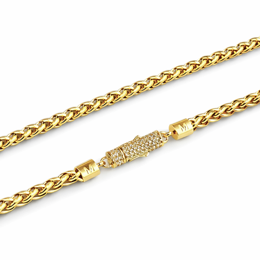 Women's Gold Wheat Chain - 6mm