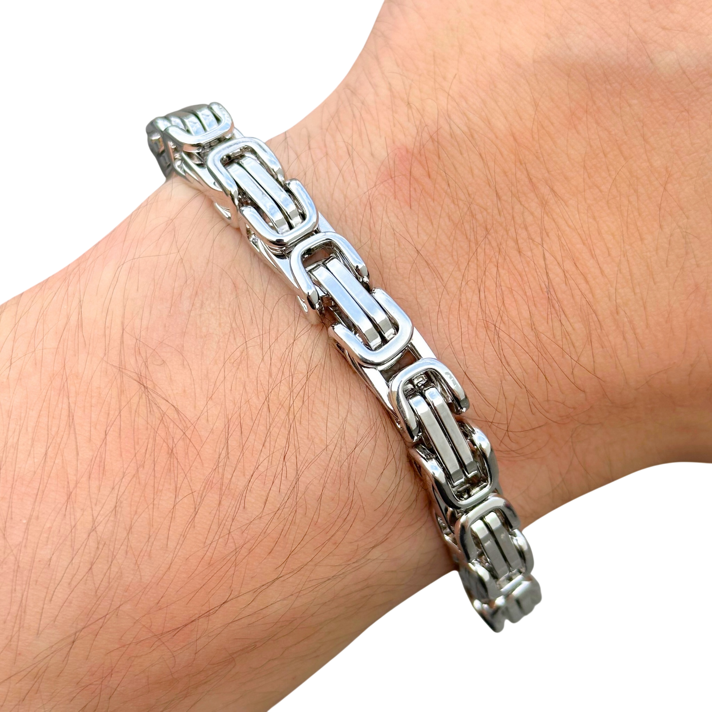 White Gold Royal Bracelet - 8mm