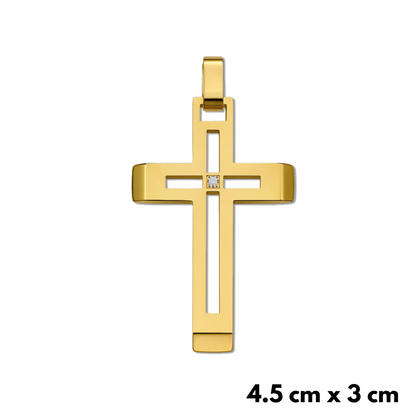 Elite Cross Pendant Gold