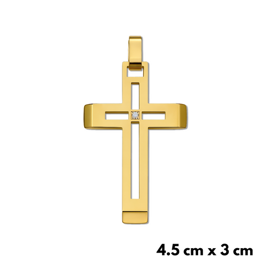Elite Cross Pendant Gold