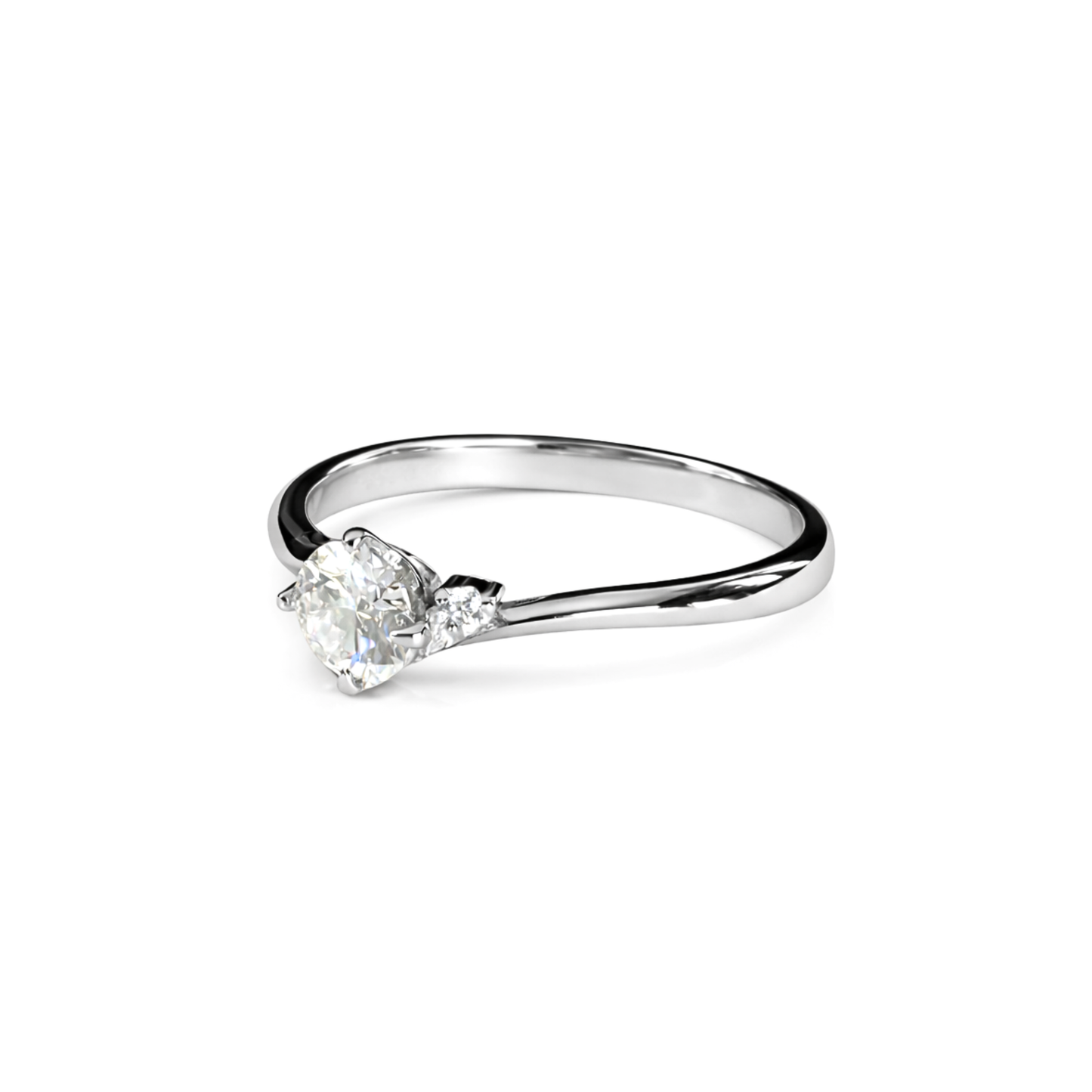 Women's Silver S925 Moissanite Ring - 0.5ct