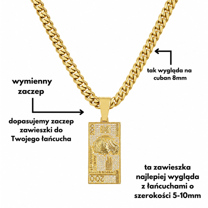 200 PLN Banknote Pendant