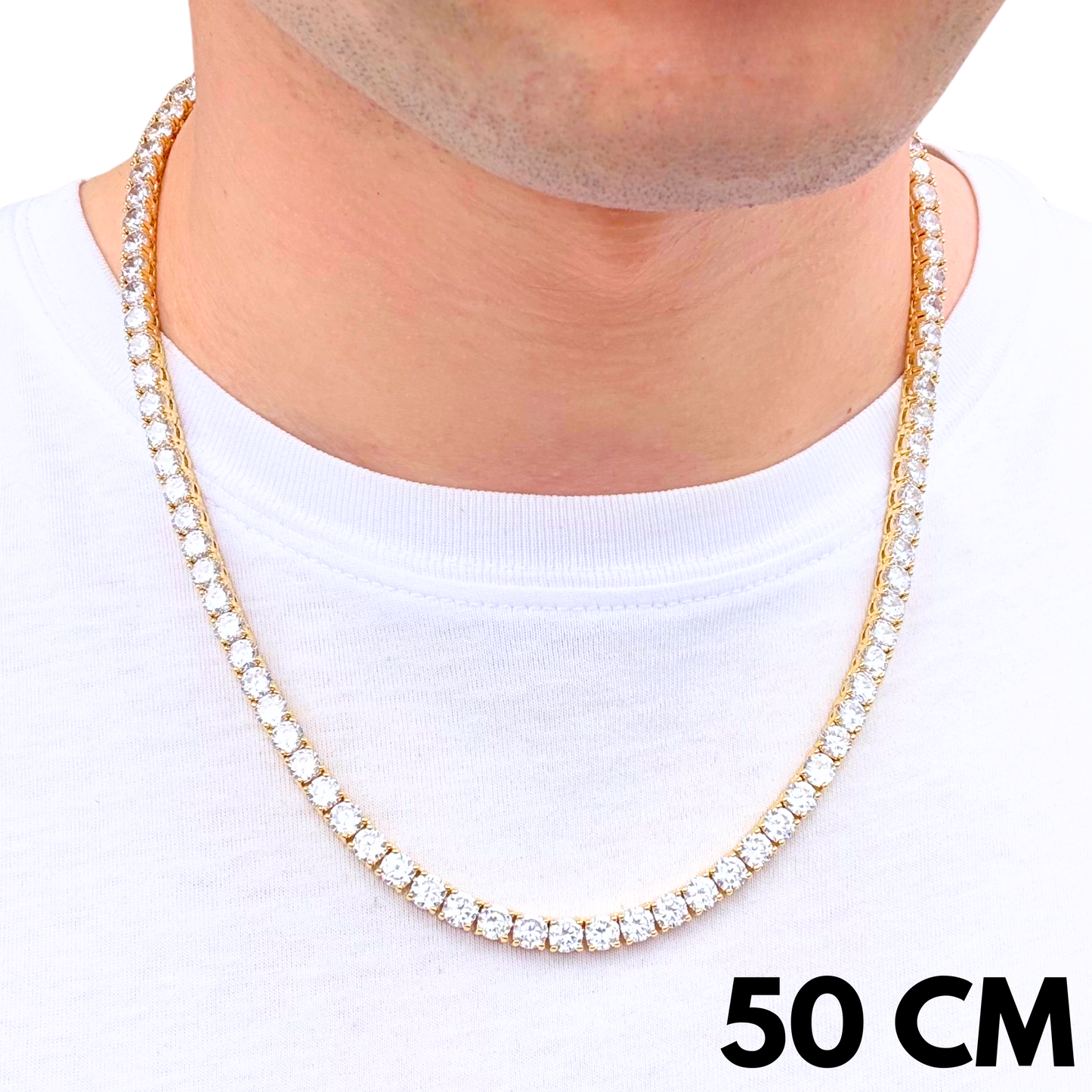 Gold Tennis Chain - 5mm