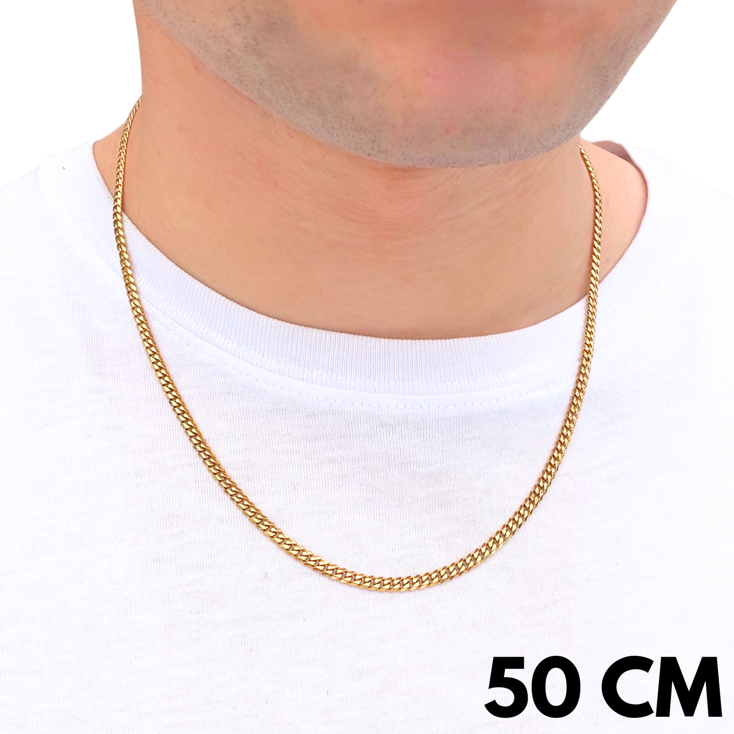 Gold Cuban Chain - 3mm