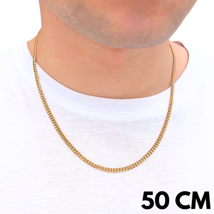 Gold Cuban Chain - 3mm