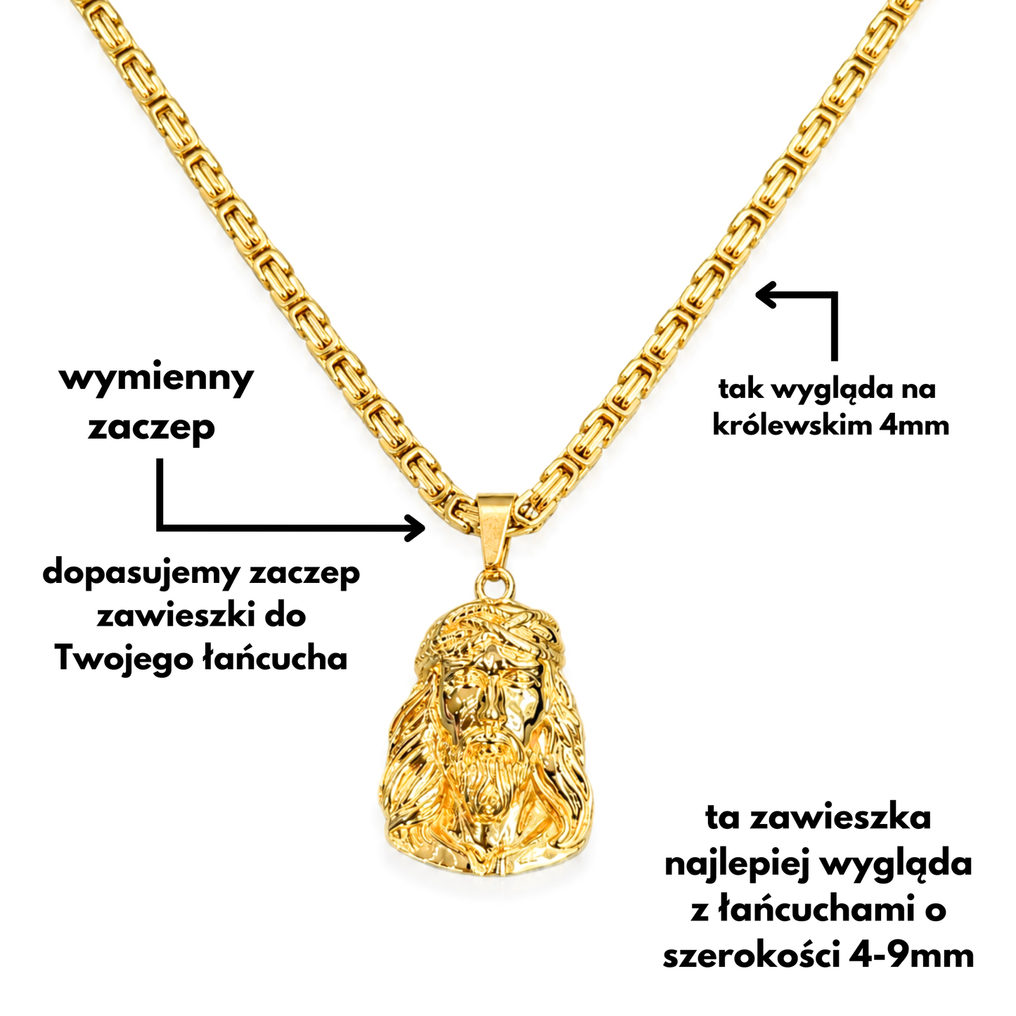 Jesus Thorn Pendant Gold