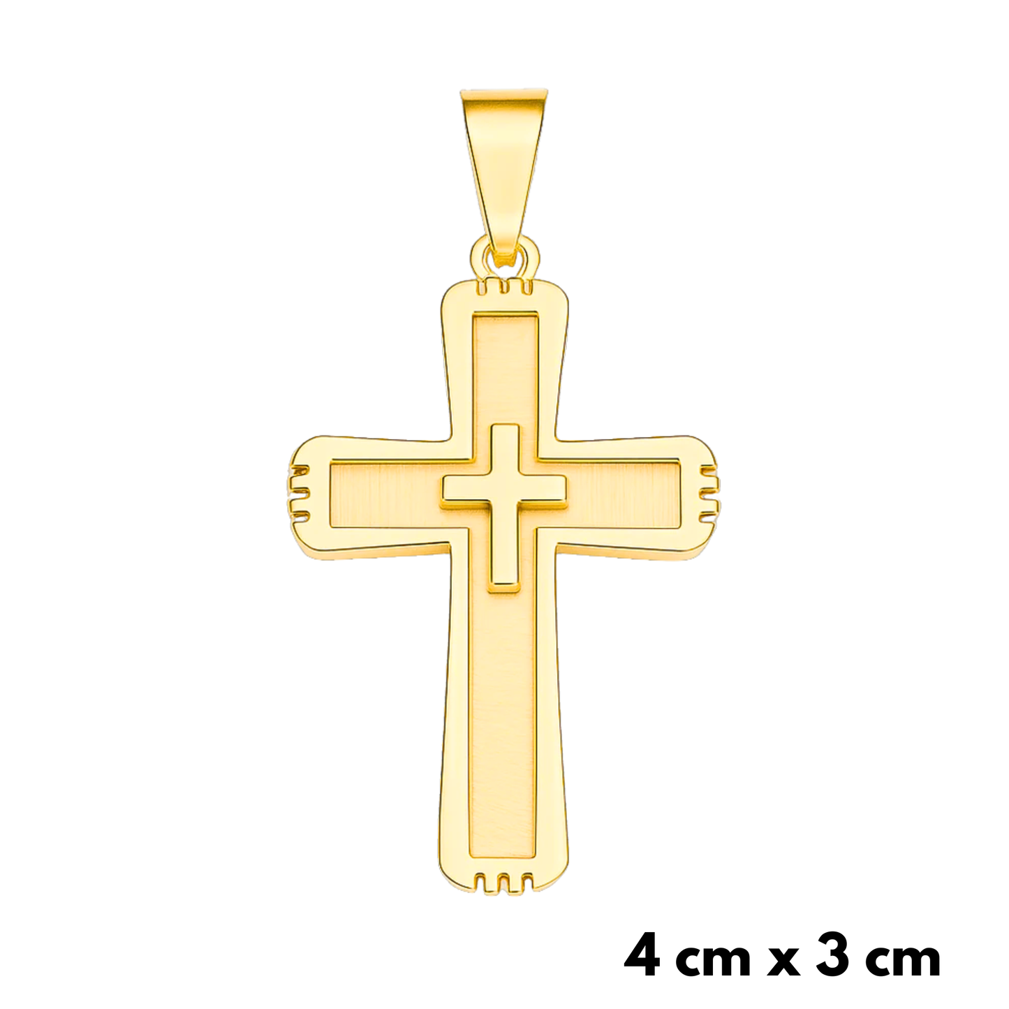 Monarch's Cross Pendant Gold