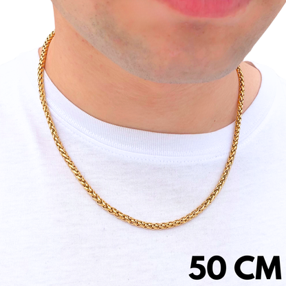 Gold Wheat Chain - 4mm