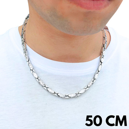 White Gold Magnate Chain - 5mm