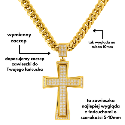 Imperial Cross Pendant Gold