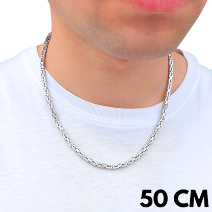 White Gold Imperial Chain - 4mm