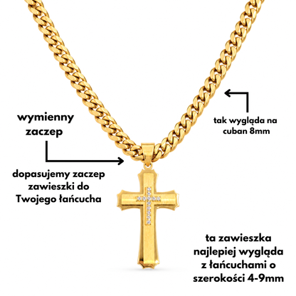 Royal Cross Pendant Gold