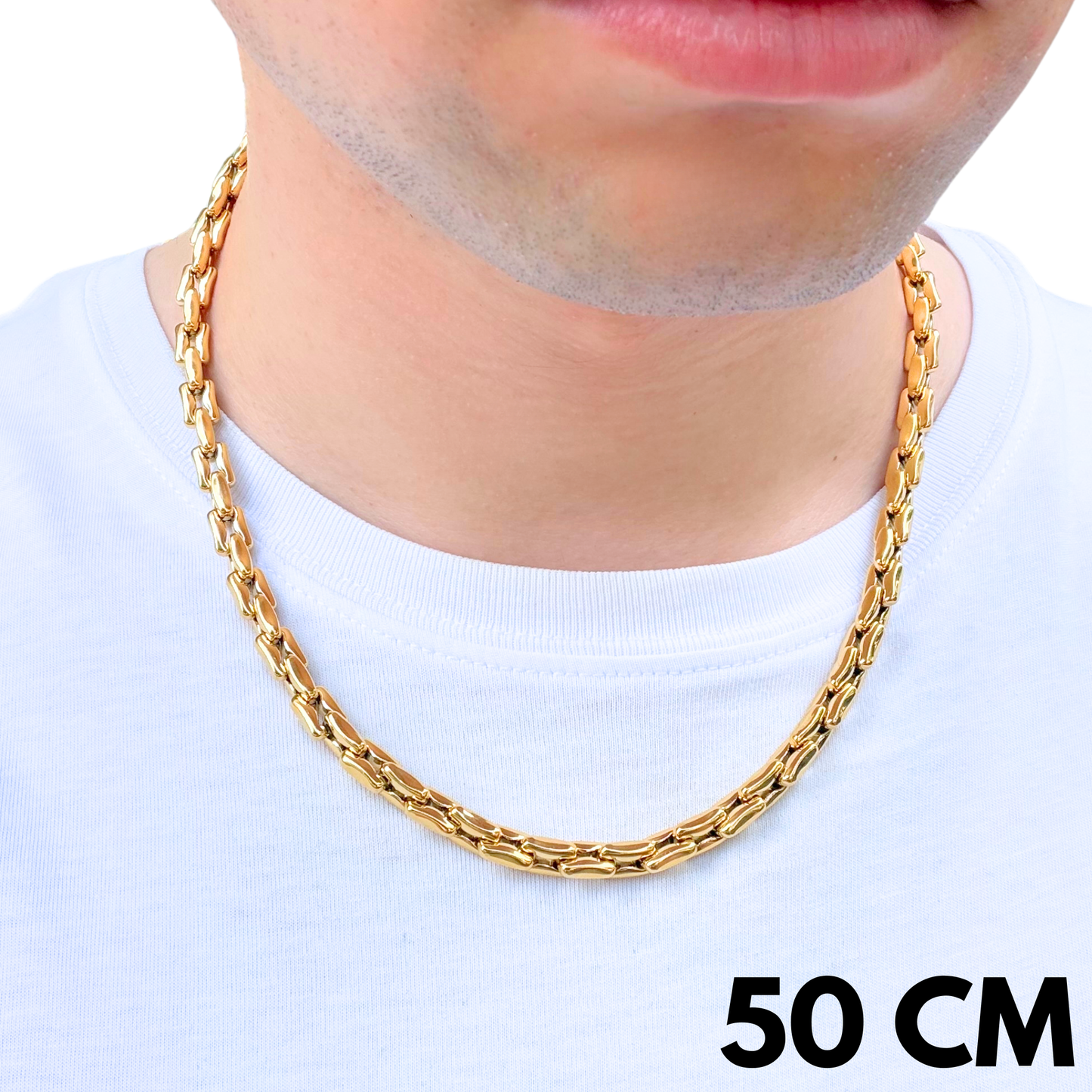 Gold Anchor Chain - 5mm