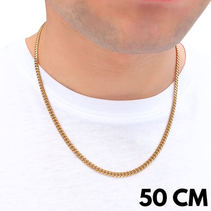 Gold Cuban Chain - 4mm