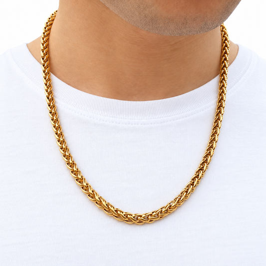 Gold Wheat Chain - 6mm