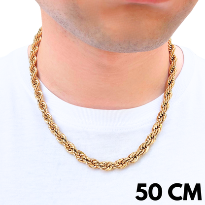 Gold Rope Chain - 8mm