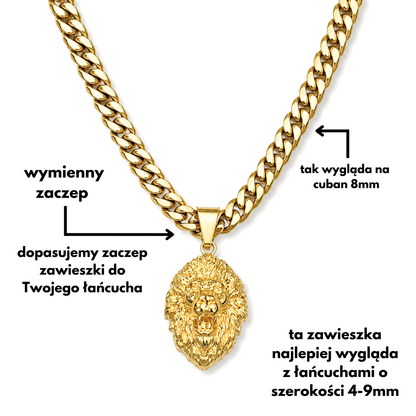 Lion Pendant Gold