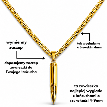 Bullet Pendant Gold