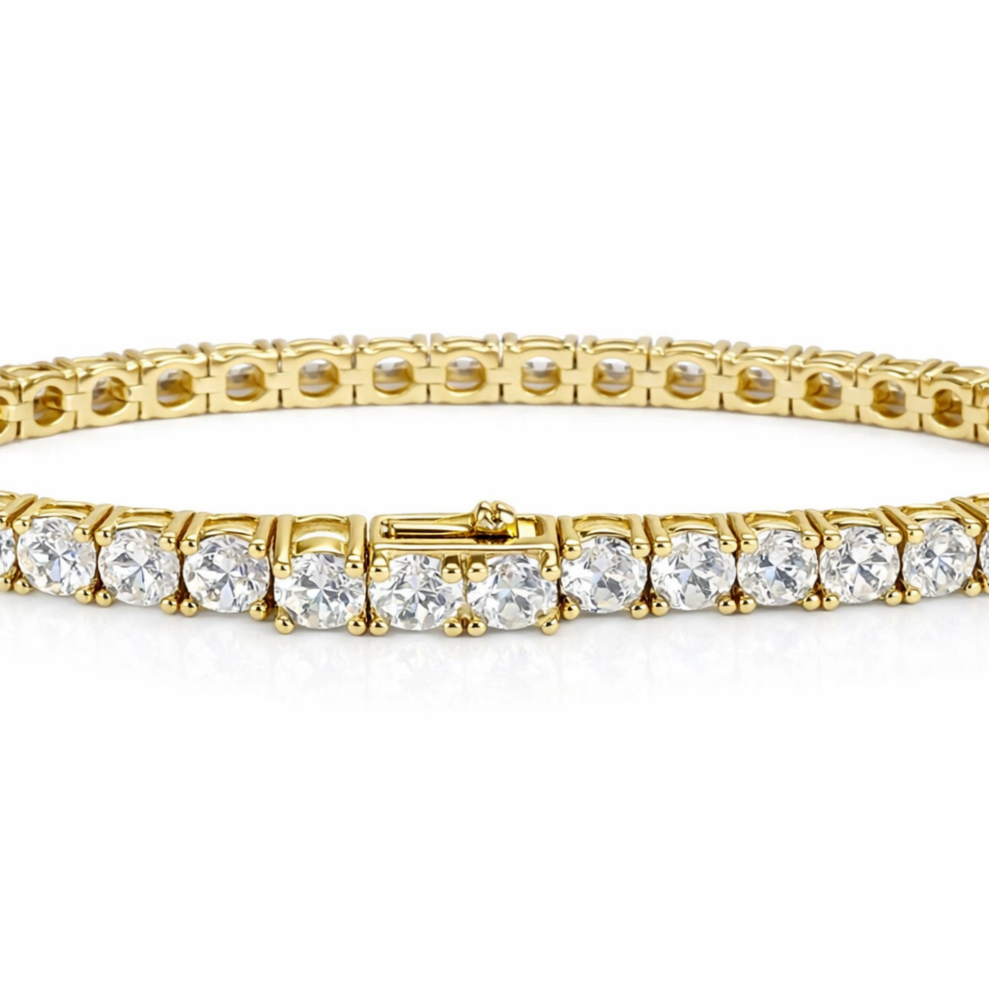 Gold Tennis Bracelet - 5mm