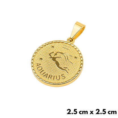 Aquarius Pendant Gold