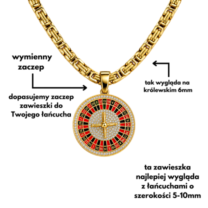 Roulette Pendant Gold