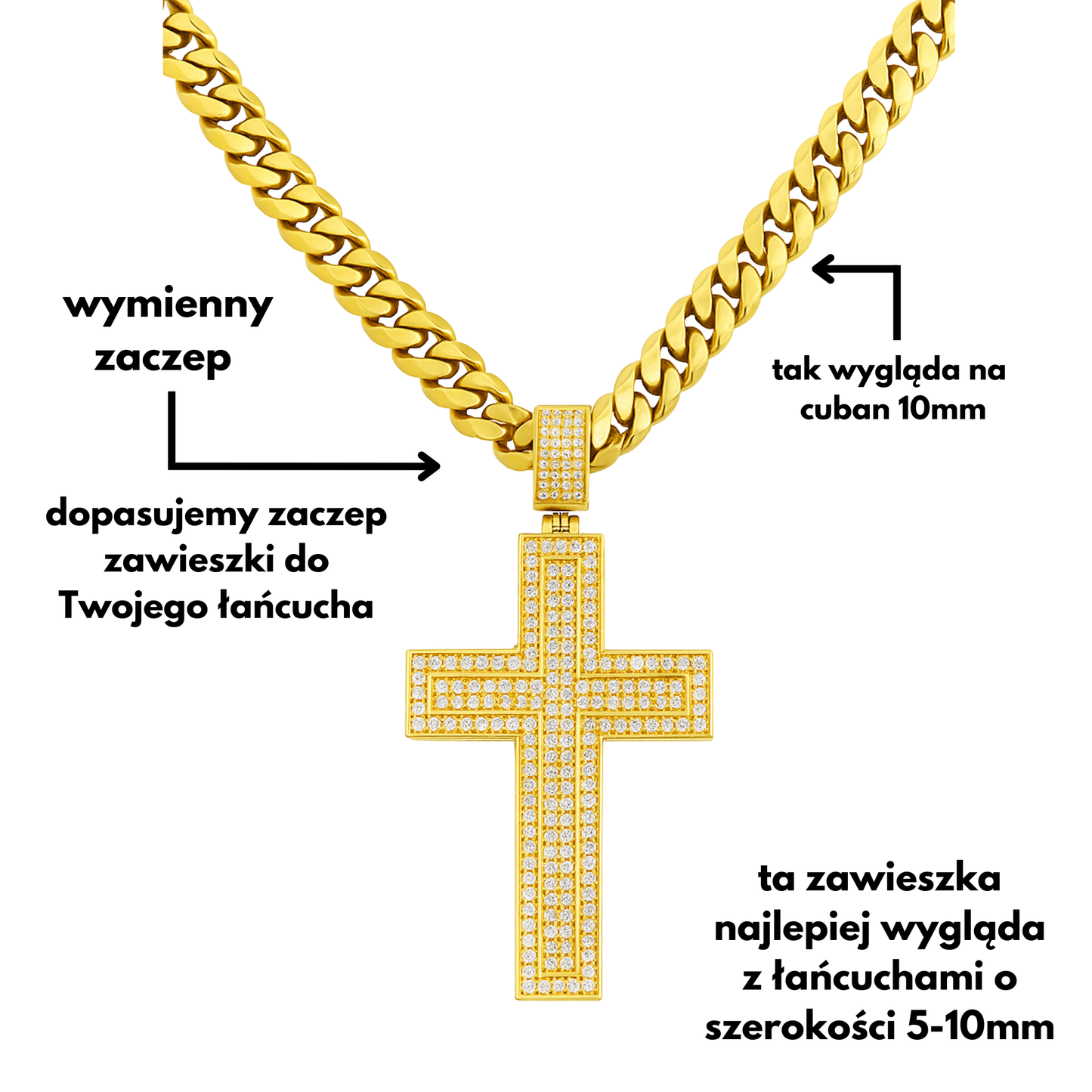 Loyalty Cross Pendant Gold