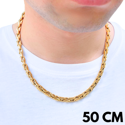 Gold Anchor Chain - 7mm