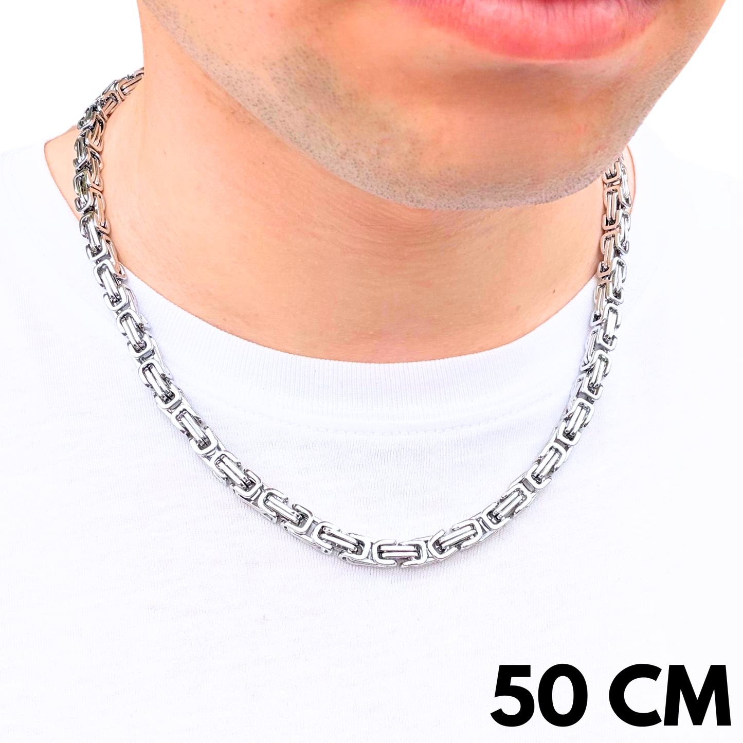 White Gold Royal Chain - 6mm