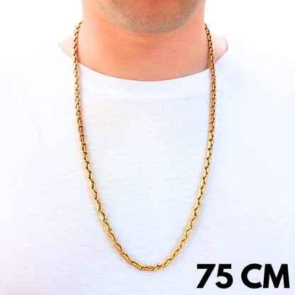 Gold Anchor Chain - 7mm